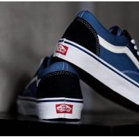 ราคา Vans old Skool Blue Navy แวน แท้100 มีบริการเก็บเงินปลายทาง (17409635077)