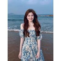 ราคา KoreanDress พร้อมส่งจากกทม มาถึงใน 3 5 วัน เดรส ชุดลายดอก ชุดไปทะเลสวยๆ เดรสออกเดท เดรสผู้หญิง ชุดไปทะเล ชุดฮาวายหญิง เดรสสีฟ้า dress ins (17241496228)