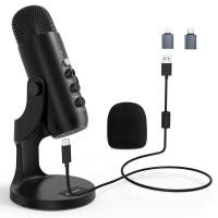 ราคา Zealsound ไมค์ตั้งโต๊ะมืออาชีพ USBไมค์อัดเสียง เหมาะสำหรับ For PC Computer Singing Gaming Streaming Podcasting K66 (20825832699)