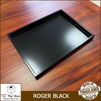ราคา WOOD SERVING TRAY ROGER BLACK ถาดไม้ ถาดเสิร์ฟ ถาดเสริฟ จานไม้ ทรงสี่เหลี่ยมผืนผ้า ถาดใส่ของ ถาดใส่ของ (20767177127)