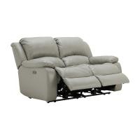 ราคา INDEX LIVING MALL โซฟาหนังแท้ปรับระดับไฟฟ้า 2 ที่นั่ง รุ่นฮาร์วี่ย์ สีเทา (20102881223)