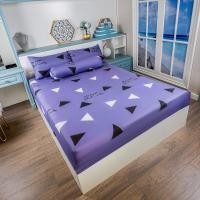 ราคา 3in ชุดราชินีผ้าปูที่นอน1ชุดลายคลื่นสีม่วงเข้มน้ำเงินเทาน้ำตาลเพชรสีชมพูเช็ค (20333645081)