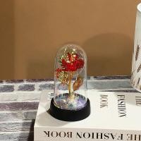 ราคา ดอกกุหลาบดอกไม้ประดิษฐ์สีแดง1ชิ้นของตกแต่งงานแต่งงานสร้างสรรค์วันวาเลนไทน์วันแม่ไฟของขวัญดอกกุหลาบในโดมแก้ว (21262923332)