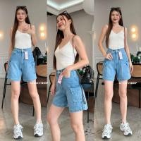 ราคา Acasey กางเกงยีนส์ผู้หญิง ขาสั้น คาร์โก้ สีใหม่ ฟอกสวยๆ ผ้าไม่ยืด ไซส์ S XL (21103488621)