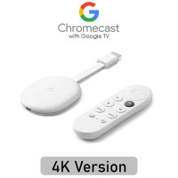 ราคา Google Chromecast with Google TV Streaming Media Player in 4K HDR Snow (21217026970)