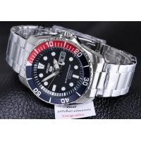 ราคา klangnalika Seiko 5 Sport Automatic นาฬิกาข้อมือผู้ชาย สีเงิน สายสเตนเลส รุ่น SNZF15K1 (935046)