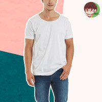 ราคา เสื้อยืดคอกว้าง ตราห่านคู่ (854548653)
