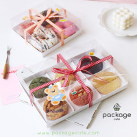 ราคา กล่องใส่ขนมแบ่ง4ช่อง 6ช่อง ถาดใส่ขนมฝาใส (10519160456)