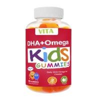ราคา 60 เม็ด VITA OMEGA DHA Kids Gummies รองรับวิตามินสมองที่มีสุขภาพดีสำหรับเด็กวิตามินวิตามินแคลเซียม Gummy สุขภาพเด็กทารก (21197555464)