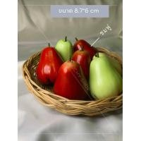 ราคา พร้อมส่ง ชมพู่ปลอม โมเดลชมพู่ ผลไม้ปลอมพลาสติก สำหรับตกแต่งบ้าน (15959734954)