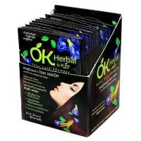 ราคา OK HERBAL โอเคเฮอร์เบิล แชมพูปิดผมขาว กล่องมี 12 ซอง แชมพูปิดผมหงอก (19245552857)