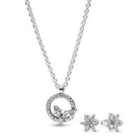 ราคา Pandora Herbarium Necklace and Earring Gift Set (19485781331)