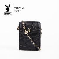 ราคา Playboy กระเป๋าสะพายข้างผู้หญิง ลิขสิทธิ์แท้ รุ่น ST B241PB554 ดีไซน์เย็บนวมฝาแต่งเส้นคาดมี 3 สี สีดำ สีชมพู สีแดง (21358048388)
