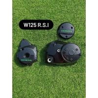 ราคา ฝาแคร้งเวฟ 125 R S i ฝาครอบเครื่องเวฟ 125 ทำสีระบบ 2K ดำมุกเงินฝากลมเบิกทำ (20116357041)