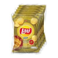 ราคา เลย์ ร็อค มันฝรั่งแท้ทอดกรอบแผ่นหยัก รสหมึกย่างฮอตชิลลี่ 40 ก แพ็ค 6 (18442305061)