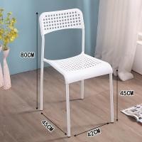 ราคา VIGOR เก้าอี้พลาสติก42x45x80cm เก้าอี้ทานอาหาร เก้าอี้นวม เก้าอี้สำนักงาน ที่นั่งและหลัง ระบายอากาศ วางซ้อนกันได้ รับน้ำหนักได้ 500KG (21057070225)