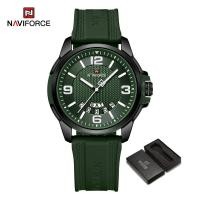 ราคา NAVIFORCE Men Waterproof Watch Casual Sports Student Watches Shock Resistant Original 2023 Quartz Watch Plain Silica Strap Dual Calendar with Luminous Dial (21063436865)