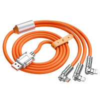 ราคา ซุปเปอร์ชาร์จเร็ว 3in1 120W 6A สายชาร์จ1 2M ซุปเปอร์ชาร์จเร็วชนิด Type C เคเบิลไมโคร USB ใช้งานได้กับสาย Xiaomi Samsung ไอโฟนหัวเหว่ย (20947116399)