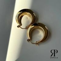 ราคา URPALS ต่างหูสายฝอ Stainless ชุบทอง 18K คุณภาพสูง ใส่อาบน้ำ ออกกำลังกายได้ (20898109782)