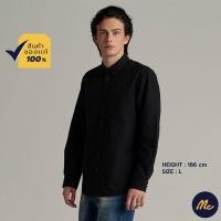 ราคา Mc JEANS เสื้อเชิ้ตแขนยาว ผู้ชาย สีดำ MSLZ192 (19978840669)