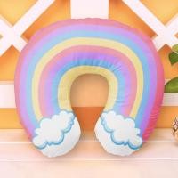 ราคา หมอนรองคอลายการ์ตูน หมอนรองคอรูปหมีแพนด้า หมอนเป่าลมรูปหมีแพนด้า สีรุ้ง ลายเมฆ ลายผลไม้ สำหรับเด็กและผู้ใหญ่ (21170642817)