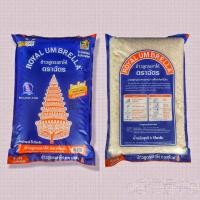 ราคา ข้าวตราฉัตร ฉัตรน้ำเงิน ข้าวสูตรเสาไห้ น้ำหนัก 5 กก (13660308337)