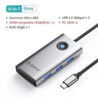 ราคา ORICO USB C HUB 4K Type C เป็น HDMI RJ45 USB 3 0 Pd 100W SD TF อะแดปเตอร์สำหรับ MacBook Pro Air iPad M1อุปกรณ์เสริมสำหรับ PC Dock Station (21171150908)
