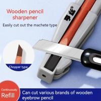 ราคา Hengsi เครื่องลับกบเหลาดินสอเขียนคิ้วแบบใหม่ที่เหลาดินสอเขียนคิ้วที่ทำความสะอาดไม้กอล์ฟคิ้วกบเหลาดินสอเขียนคิ้วปากเป็ดไม้ (20851674028)