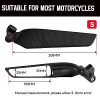ราคา กระจกมองหลังมอเตอร์ไซค์อเนกประสงค์กระจกมองข้างปรับลมได้สำหรับ Ducati diavel multistada Yamaha Honda (21341468940)