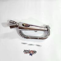 ราคา ZERN ท่อปลายกรวย สีเงิน ทรงโยชิ CLICK110i รุ่นคาร์บู คอลาย สปริง ท่อZ ใช้ในสนามแข่งเท่านั้น ท่อปลายกรวยทรงZ คอ28 ออก26 ลูกเดิม 56 (21038293347)