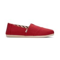 ราคา TOMS รองเท้าลำลองผู้หญิง สลิปออน รุ่น Alpargata Red Recycled Cotton Canvas CB รองเท้าลิขสิทธิ์แท้ (12619332458)
