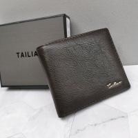 ราคา กระเป๋าสตางค์หนังแท้ พร้อมกล่อง แบรนด์แท้ TAILIAN 100 หนังนิ่ม กระเป๋าสตางค์ผู้ชาย (18768176971)
