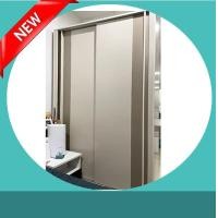 ราคา ตู้เสื้อผ้าบานเลื่อน4ฟุตสีครีมบานทึบ (20985781579)