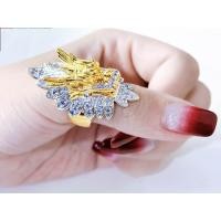 ราคา แหวนเพชรหัวมังกร แหวนมงคล รับทรัพย์ โชคลาภ เงินทอง ฟรีไซส์ ปรับขนาดได้ (21192530082)