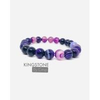 ราคา Agate กำไลหิน อาเกต สีม่วง กำไลนำโชคปกป้องจากฝันร้าย ช่วยผ่อนคลายลดความเครียด ขนาด 8 10 12 14 mm เกรดพรีเมี่ยม (21088022251)