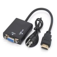 ราคา อะแดปเตอร์แปลง HDMI เป็น VGA พร้อมเสียง HDTV ชายกับ VGA หญิงพอร์ต HDMI เป็น VGA เอาต์พุต1080P HDTV เสียง HDTV AV HDTV (21171337172)