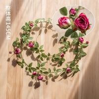 ราคา พวงหรีดพืชดอกไม้ปลอมทำจากผ้าไหมเถาวัลย์ของตกแต่งงานแต่งงานกำแพงดอกไม้แบบทำมือตกแต่งซุ้มห้องสวนนั่งเล่นในบ้าน (21170601796)