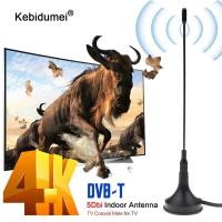 ราคา Kebidumei สำหรับ DVB T T2 5dBi เสาอากาศภายในอาคารเสาอากาศทีวีมินิดิจิตอลทางอากาศสำหรับ DVB T TV HDTV ติดตั้งง่าย (21170307041)
