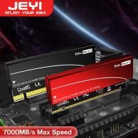 ราคา JEYI M 2 NVME อะแดปเตอร์ X16 4 0สำหรับ PCIE การ์ดขยาย Gen4 X16 Pcie พร้อมเคสฮีทซิงค์อะลูมิเนียมสำหรับ Samsung 980 PRO 970 EVO (19653842789)