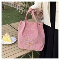 ราคา กระเป๋าผ้าลูกฟูกสะพายไหล่ลายน้องหมี (20845569555)