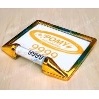 ราคา กรอบป้ายทะเบียนมอเตอร์ไซค์ สี ไทเทเนียม ทอง เขียว พร้อม หลอด พรบ ป้ายภาษี ใส่ได้กับ มอไซค์ ทุกรุ่น (21096371676)