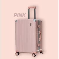 ราคา CODEBAGS กระเป๋าเดินทาง รุ่น ALU115 ALUMINIUM FRAME รุ่น TOP ทนสุด ดีสุด เฟรม อลูมิเนียม ไม่ใช่ซิป tsa lock 4ล้อคู่ ล้อลื่น ทน 20นิ้ว 25นิ้ว 29นิ้ว STRONG LUGGAGE (21123657941)