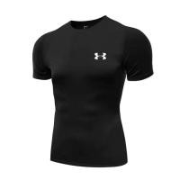 ราคา Under Armour UA sportswear ชุดสูทผู้ชาย การฝึกบาสเก็ตบอล วิ่ง เสื้อผ้าที่แห้งเร็ว รัดรูป อุปกรณ์ตรวจร่างกาย ยิม ชุดแขนสั้น (10534932022)