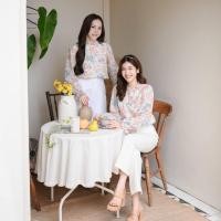 ราคา prettythingonme Dolly Flora Top เสื้อแขนยาวระบายปลายแขนคอแต่งระบายรอบคอติดกระดุม ทรงกุ๊กกิ๊ก ลายดอกไม้สดใสหวานสีน่ารักมาก (21366515048)