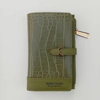 ราคา กระเป๋าสตางค์ใบกลาง Nattha สองพับ หนังPUอัดลายจรเข้ รุ่น E9012 (20962907252)