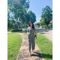 ราคา จั้มสูทสาวอวบซิปหน้า อก 38 44 ผ้าไอทีวาย ยืด นิ่มใส่สบาย jumpsuit plussize (21065460828)