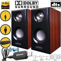 ราคา BEST ลําโพงคอมพิวเตอร์มัลติมีเดีย JT042 เสียงเบสหนัก 3D เสียงสเตอริโอ Hi Fi ลําโพงไม้ USB JiTeng Wooden 3D Hi Fi Speaker Hi Fi Bass Speaker รุ่น JT042 (21098513481)