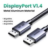 ราคา UGREEN 8K 16K Displayport 2 1 Cable Nylon Braided Ultra High Speed 40Gbps Gaming Monitor Cable DP to DP Support 3D HDR HDCP FreeSync G Sync Laptop PC TV Model DP118 (21332395401)