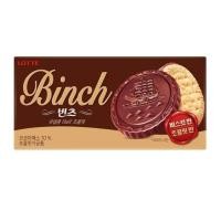 ราคา ขนมเกาหลี Lotte Binch Chocolate Biscuit บินช์ บิสกิตเคลือบช็อกโกแลต ตราล็อตเต้ 102g (21249792723)