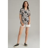 ราคา Mc jeans เสื้อเชิ้ต เสื้อฮาวายแขนสั้นผู้หญิง สีชมพู พิมพ์ลาย MWSZ227 (21300547688)